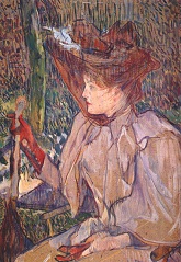 Тулуз-Лотрек Женщина с перчатками Онорина Платцер 1891